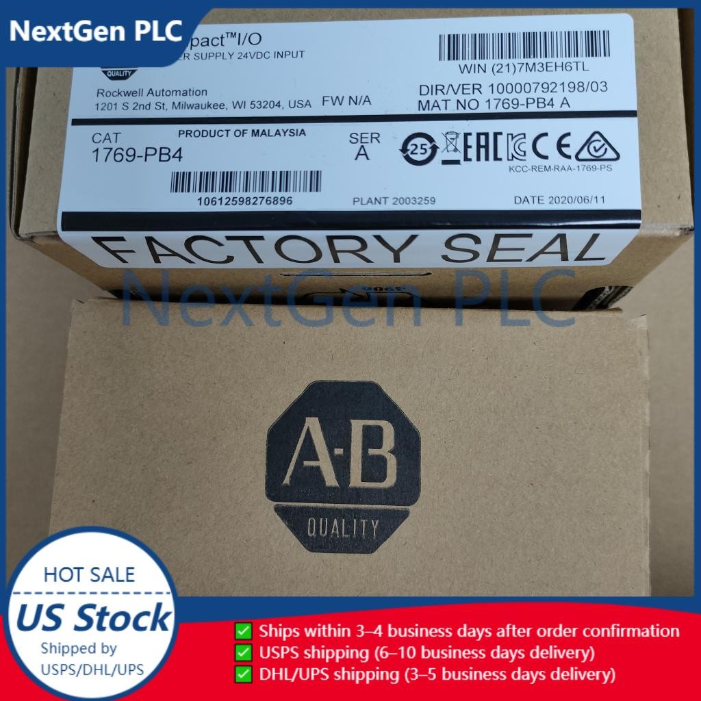 New Sealed AB 1769-PB4 CompactLogix Power Supply 1769PB4 US STOCK US Free Tax
