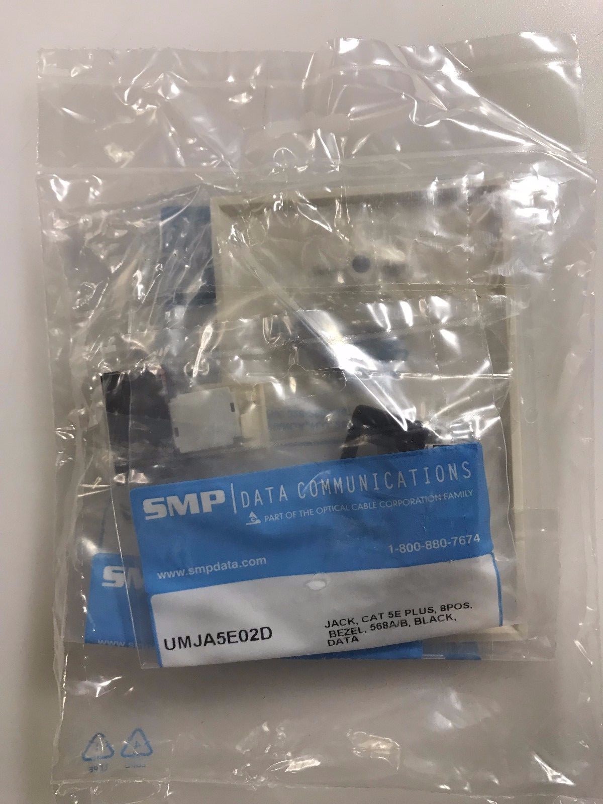 SMP RMTS-53-01(DATAKIT) WALL PLATE-PLASTIC 2 PORT