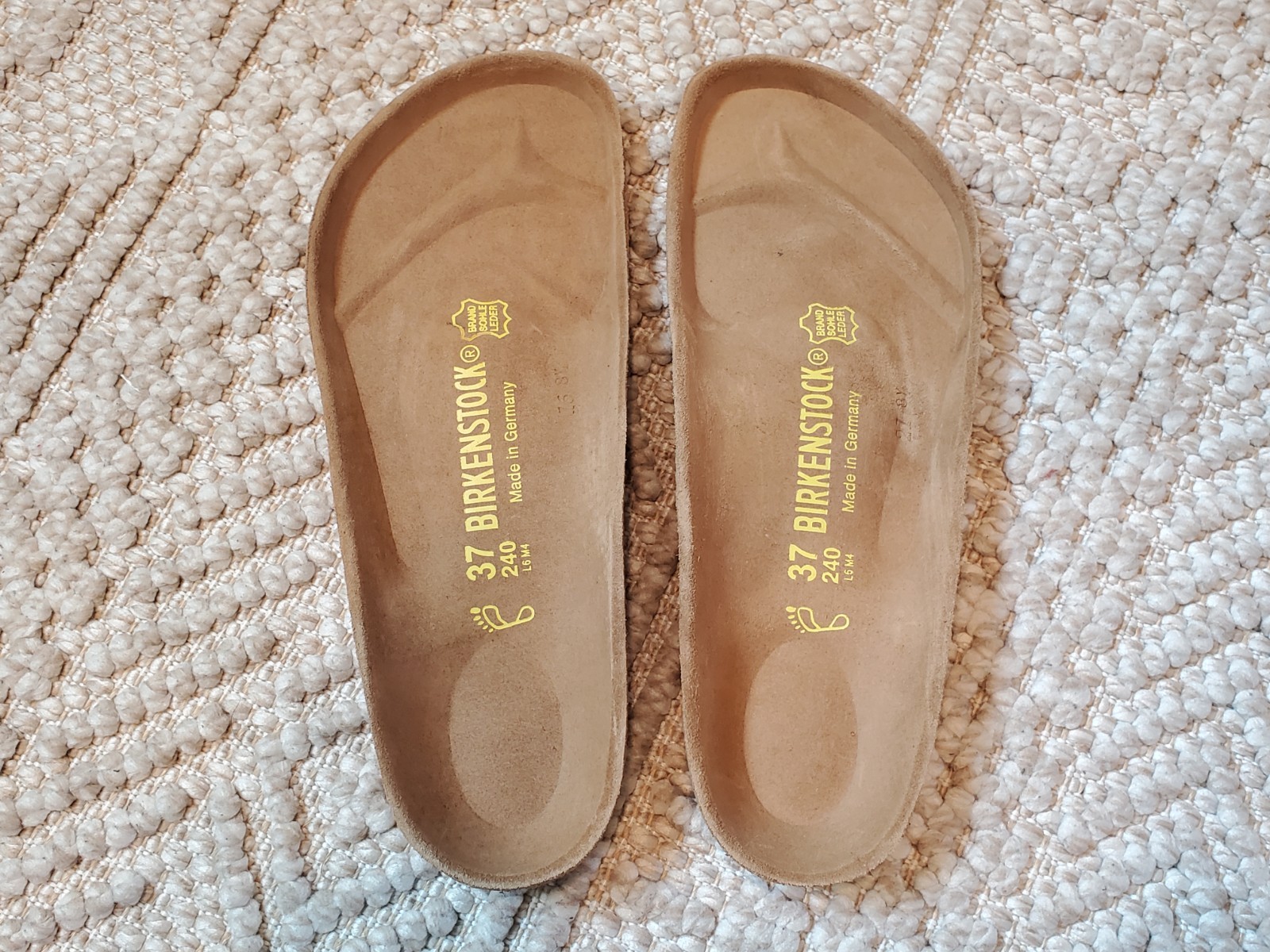 Birkenstock Cork Replacement Foot Bed Sole - New, Unused - 37 R Regular L6  (#2)
