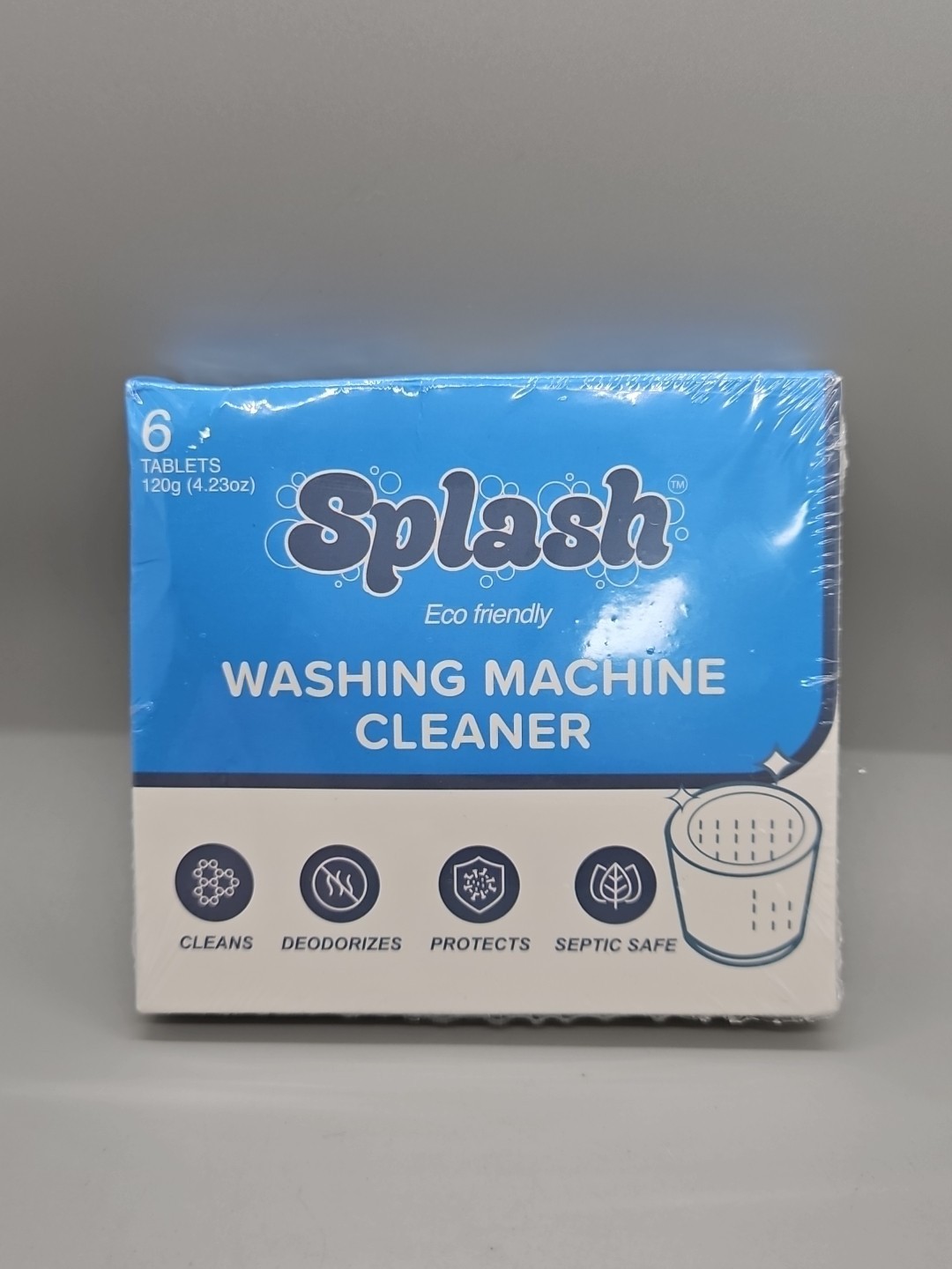 (D22) Splash Spotless Washing Machine Cleaner Deep Cleaning All Washers 6 Tabs