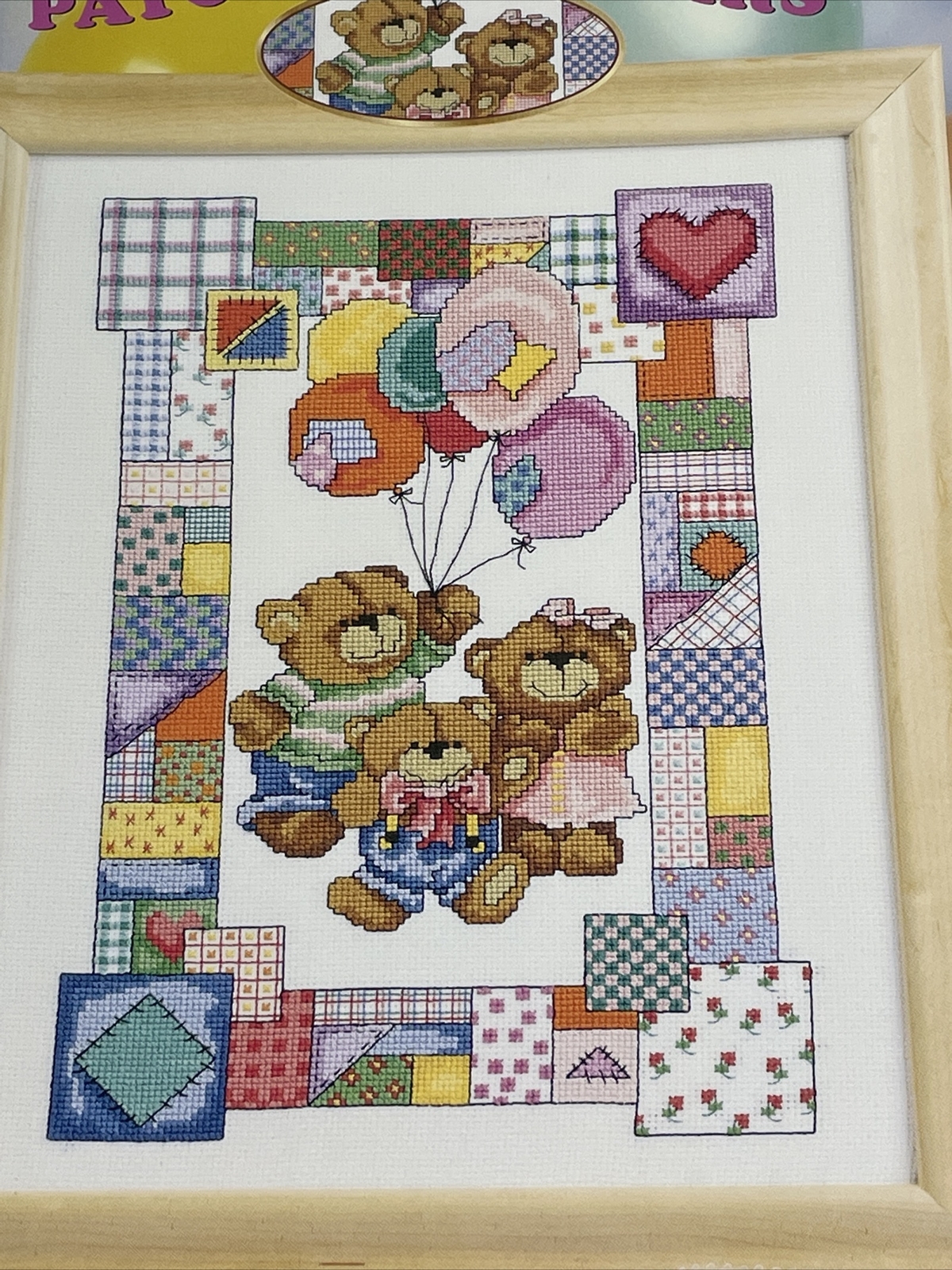 StitchWorld Patchwork Bears Cross Stitch Pattern