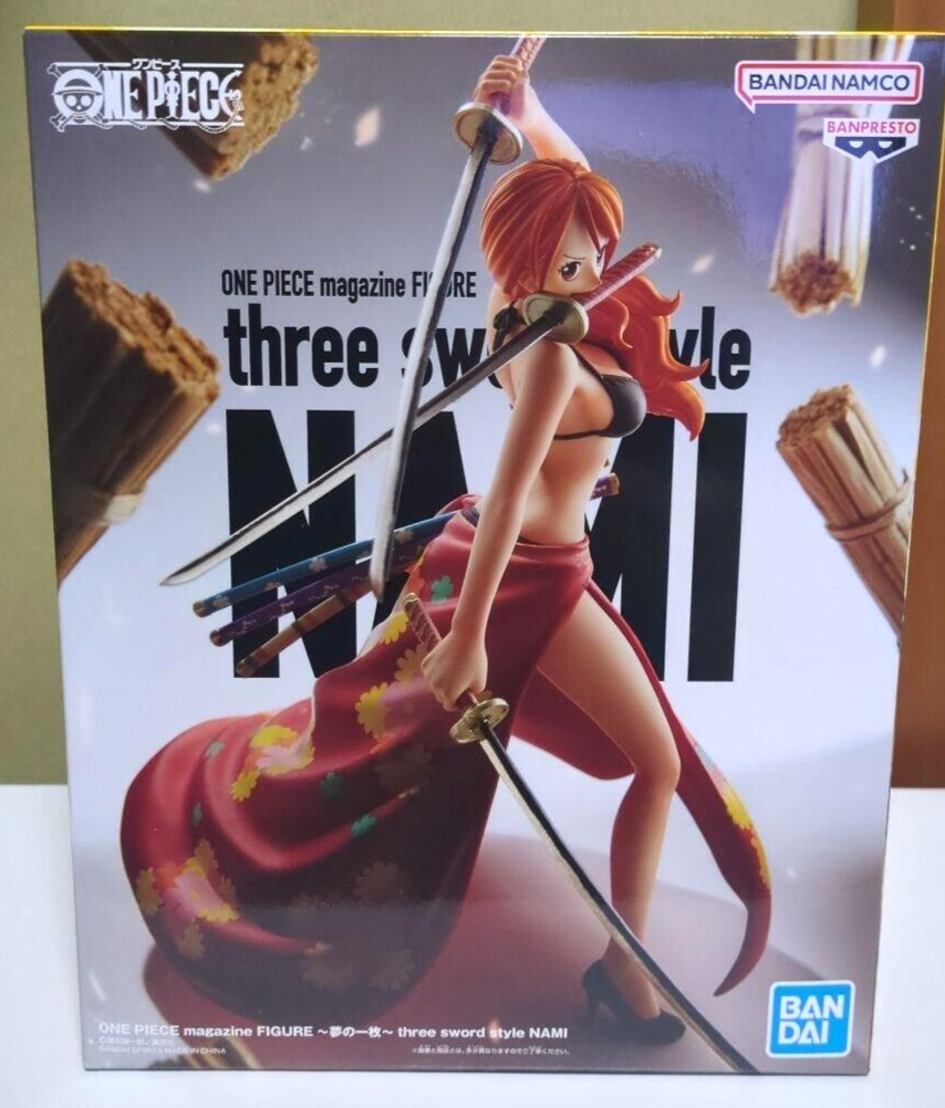 BANDAI ONE PIECE Magazine Figure A Piece Of Dream Three Sword Style NAMI New