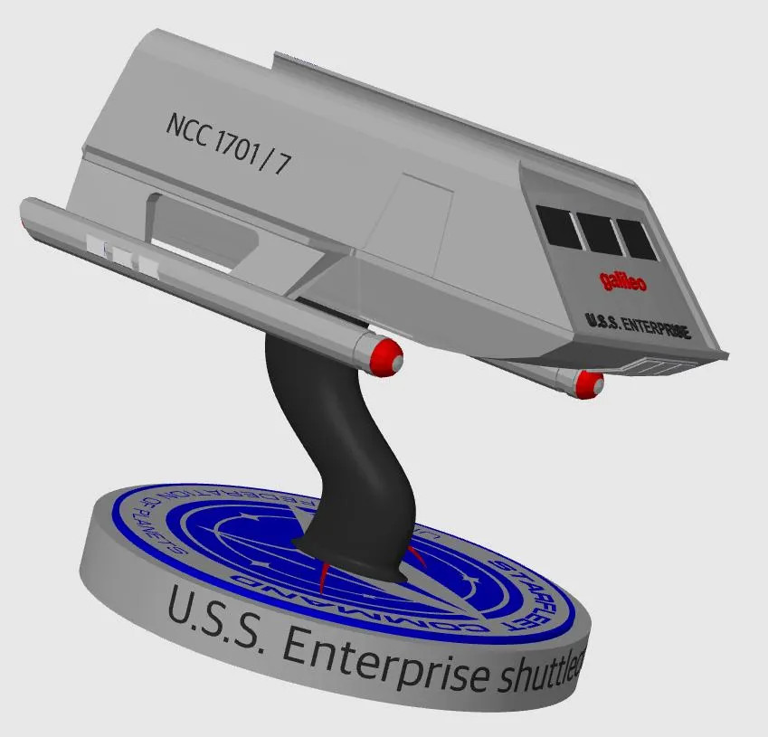 USS Enterprise Galileo shuttle craft 3d model