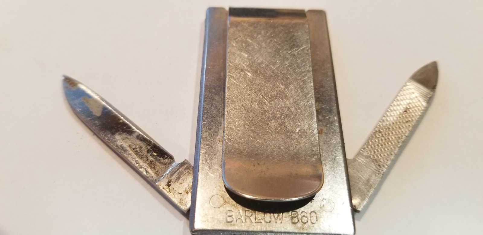 Vintage Money Pocket Knife Barlow Fox Meyer