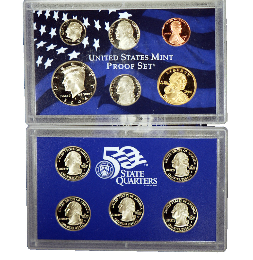 2004 S US Mint Proof Set | 11 Coins | 2-Lens Set | As Pictured | S Mint Mark