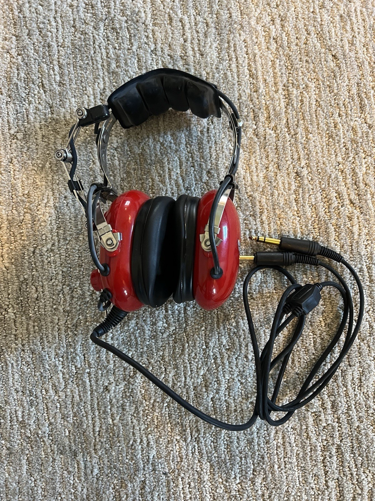 Avcomm AC-250PNR Youth Aviation Aircraft Pilot Headsets (Working)