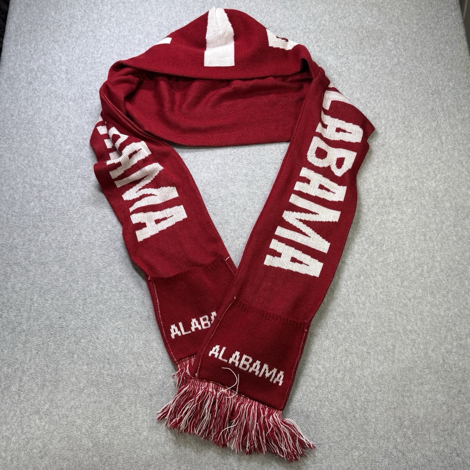 Alabama Crimson Tide Hooded Scarf Combo Built-In Mittens Roll Tide