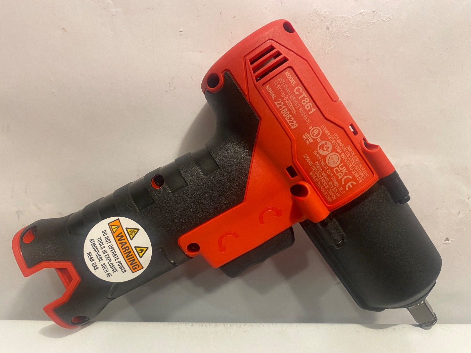 Brand new Snap On Tools CT861DB Red 3/8" Drive 14.4v Cordless Impact Wrench
