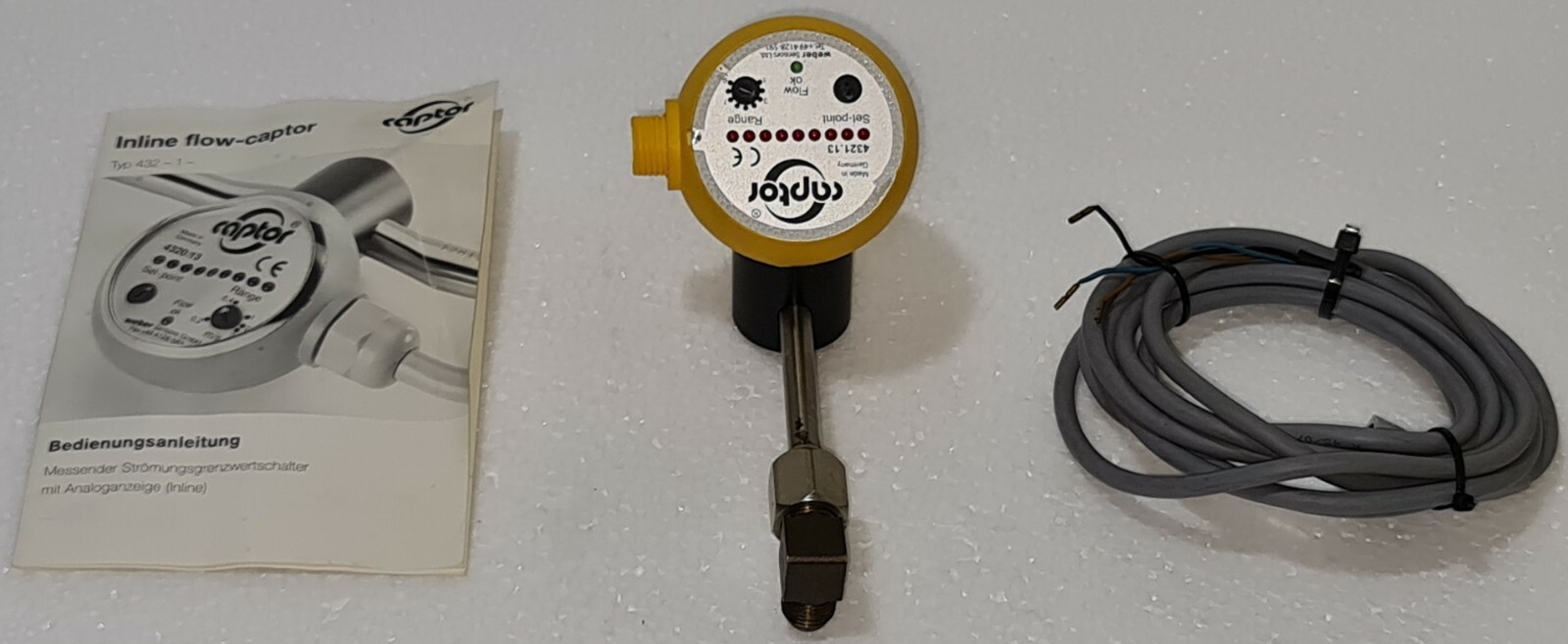WEBER SENSORS INLINE FLOW CAPTOR TYPE 4321.13