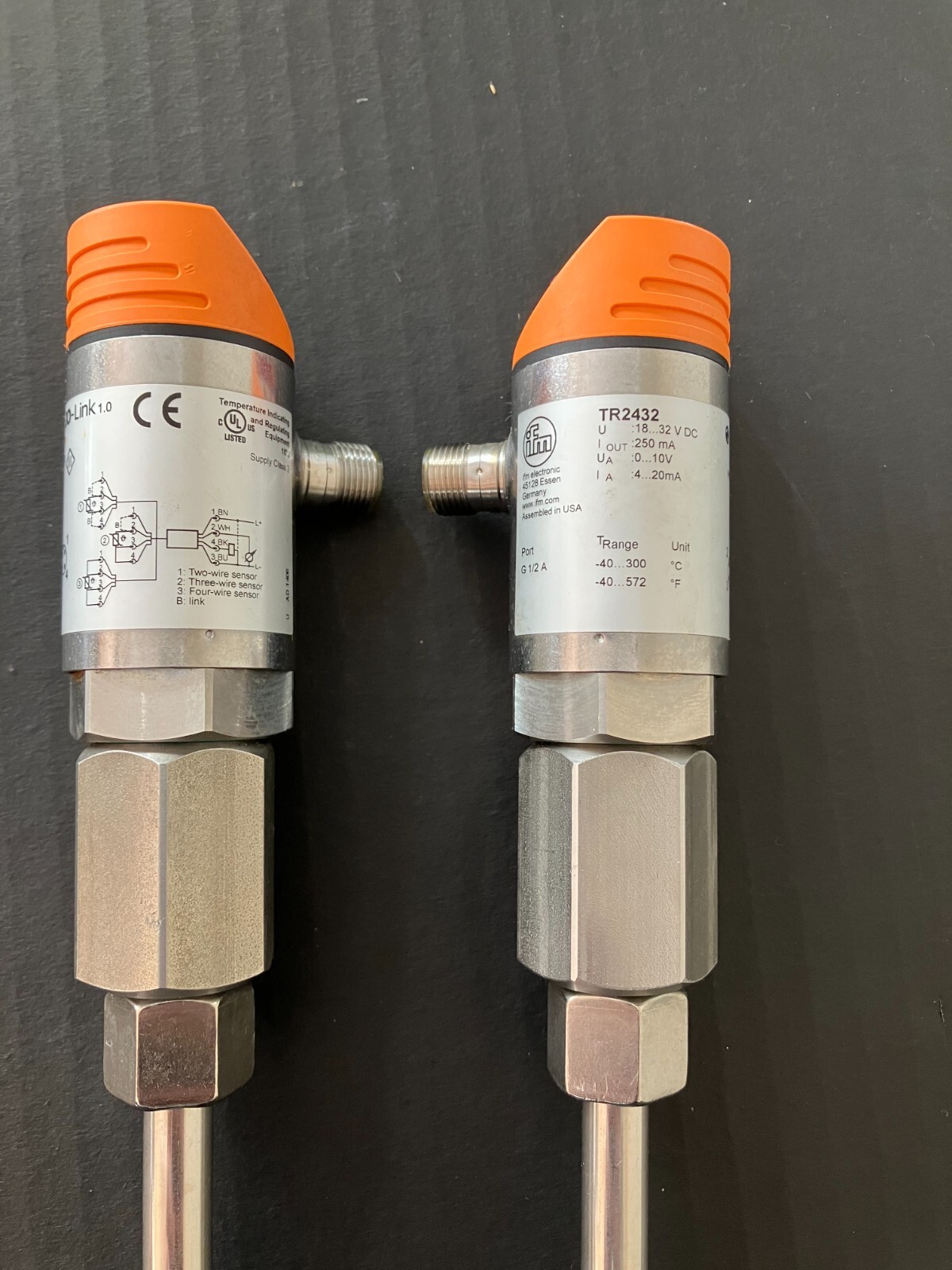IFM TR2432 temperature sensor with 13" probe