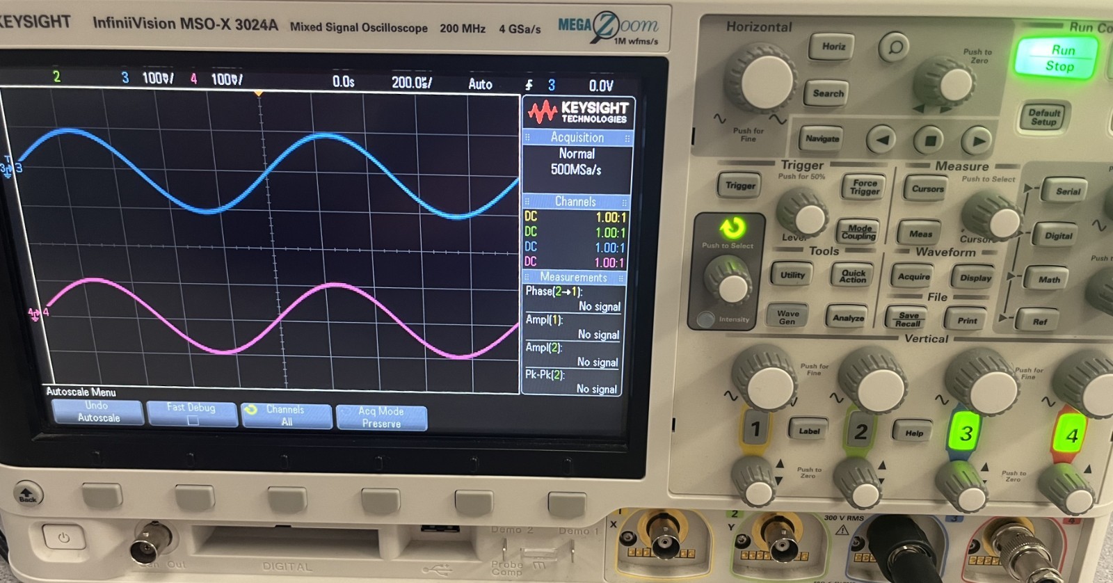 Keysight MSOX2024A Mixed Signal Oscilloscope