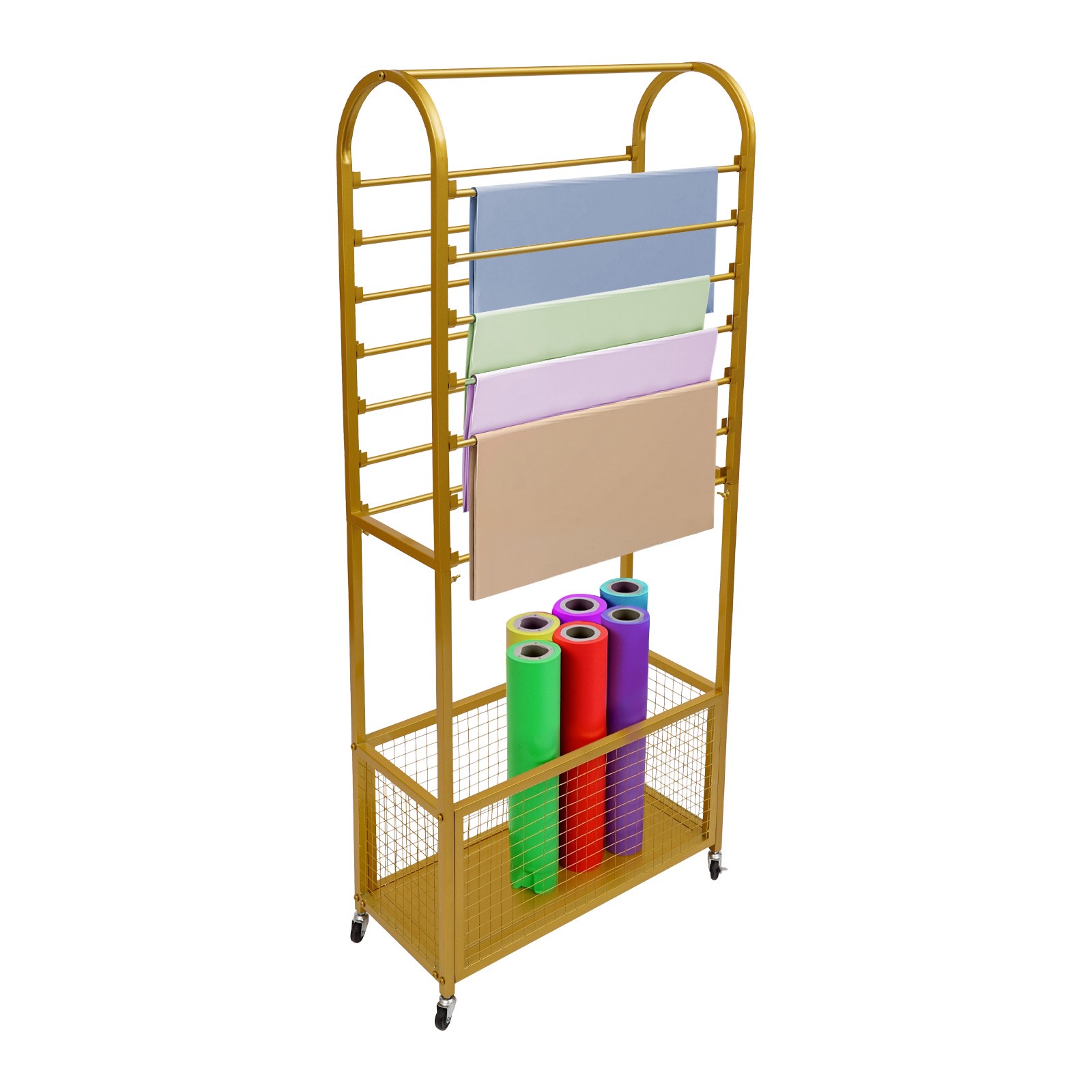Flower Wrapping Paper Storage Stand Holder Organizer Rack Ribbon Display Stand