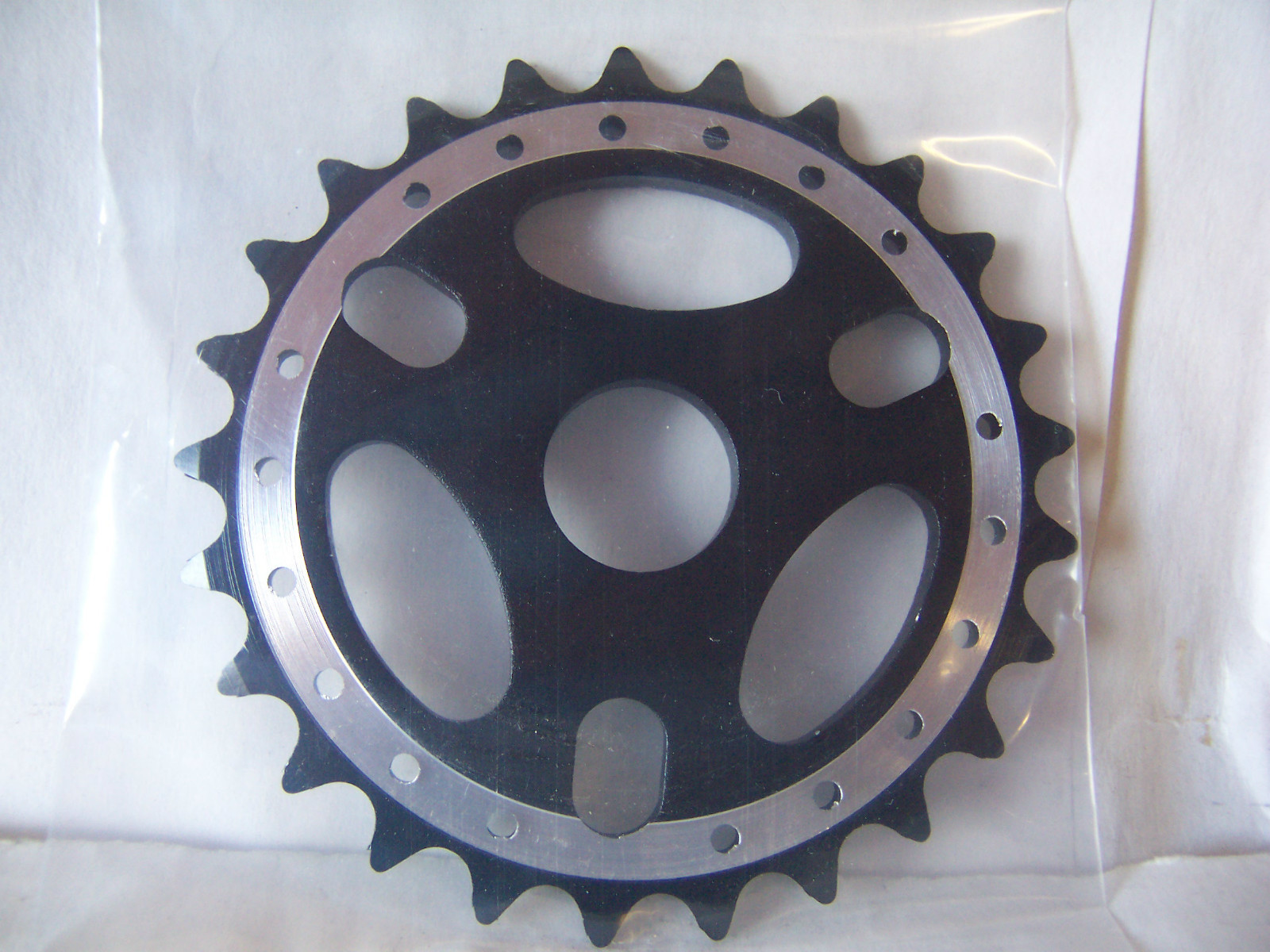 BICYCLE SPROCKET CHAINRING 25T ALLOY BLACK FIXED BIKES