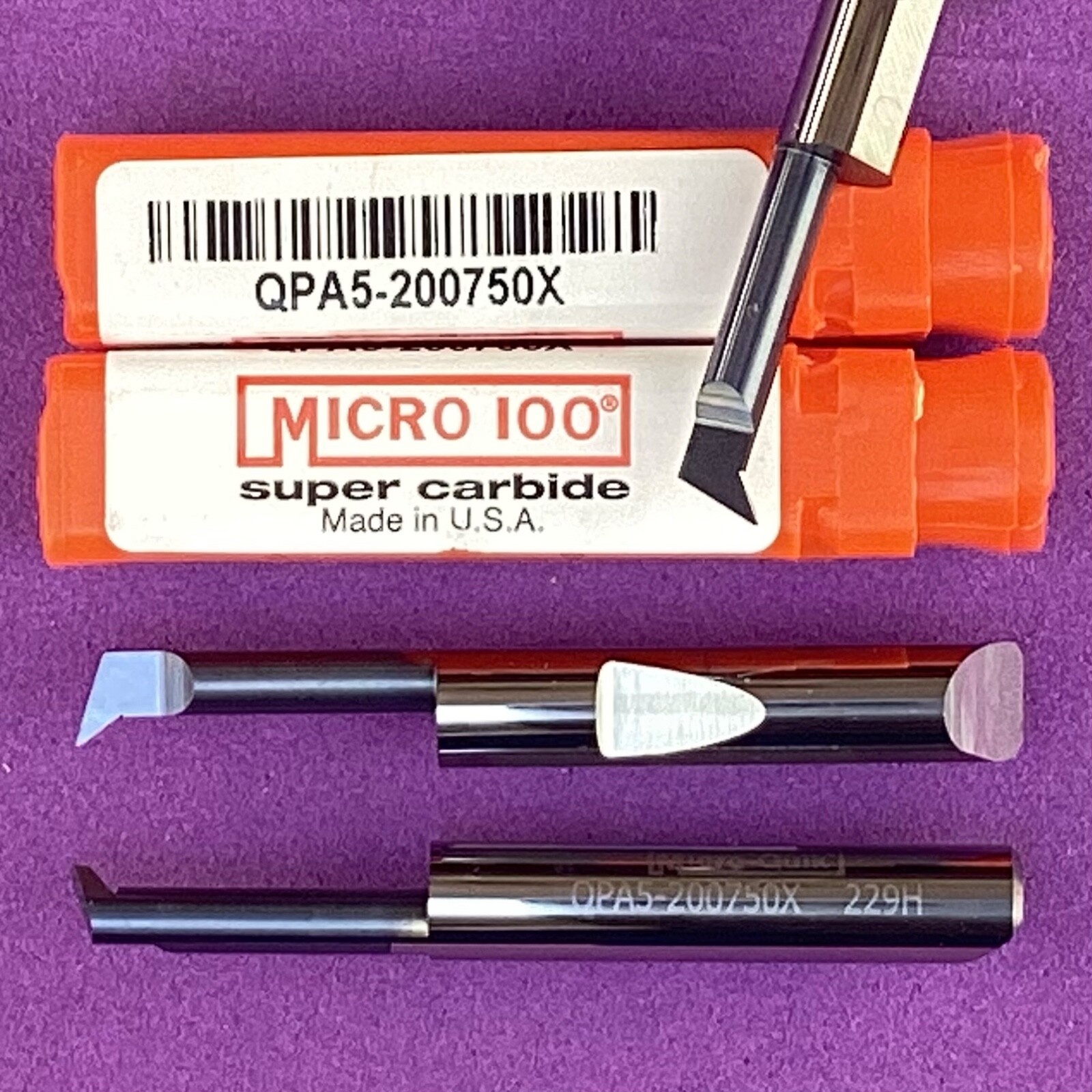 MICRO 100  QPA5-200750X Carbide Quick Change Angled Profiling Tool🎯Machinist
