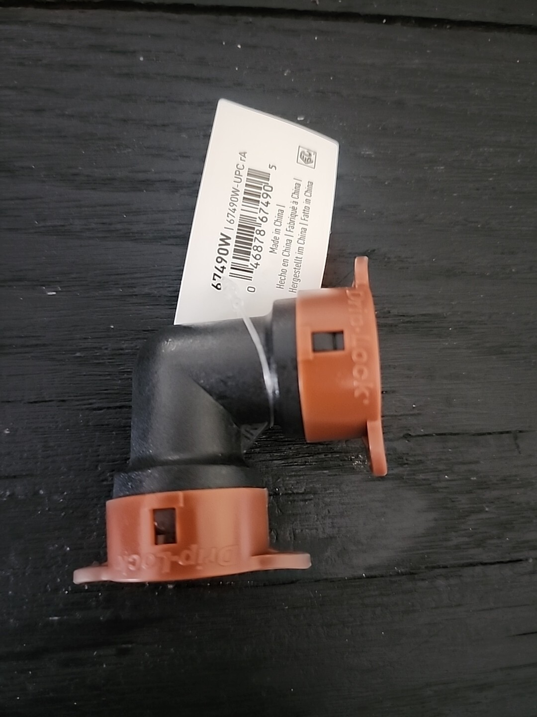ORBIT 67490 1/2” Drip-Lock Irrigation Elbow Polyethylene Push-to-Fit