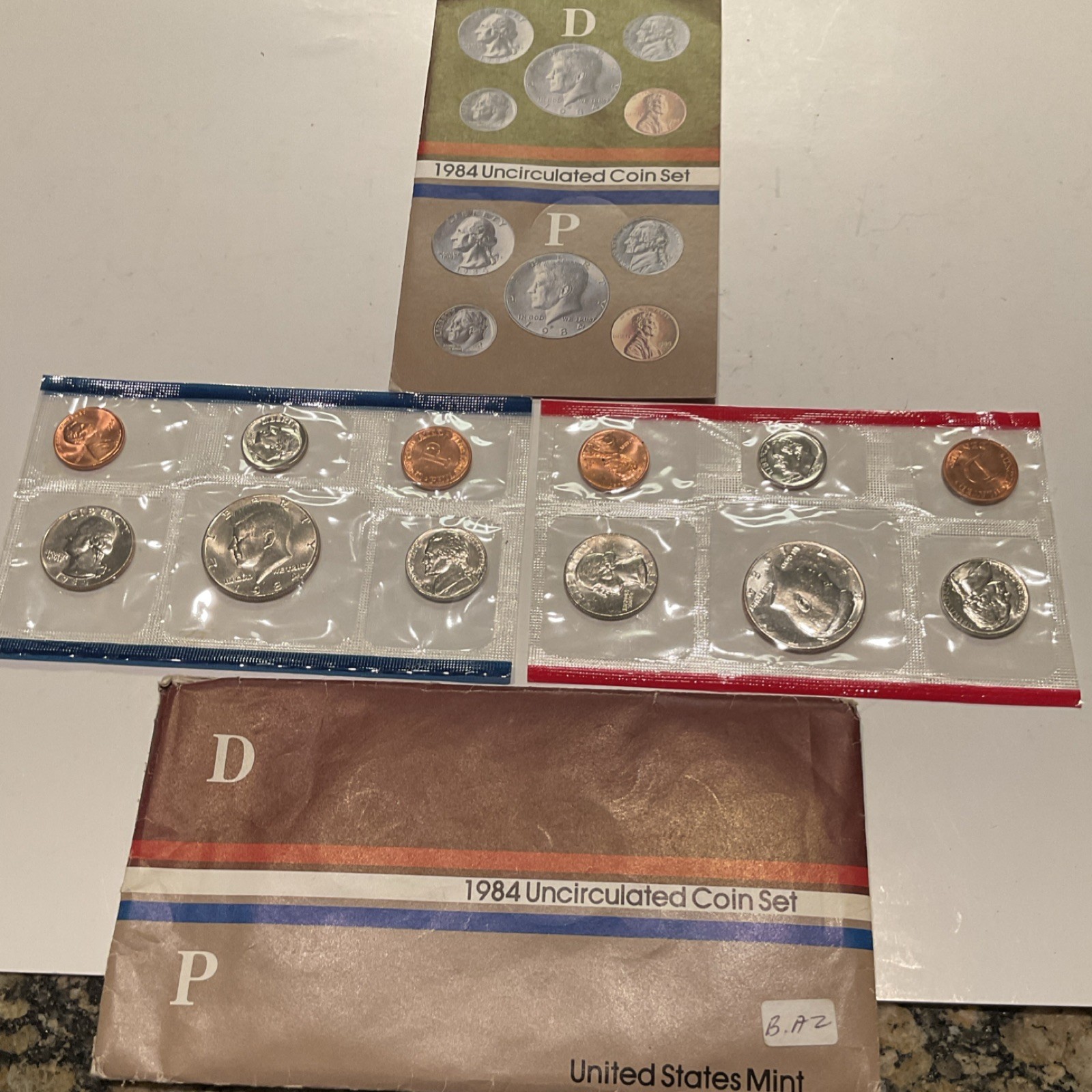 United States Mint 1984 Uncirculated Coin Set Denver & Philadelphia Business