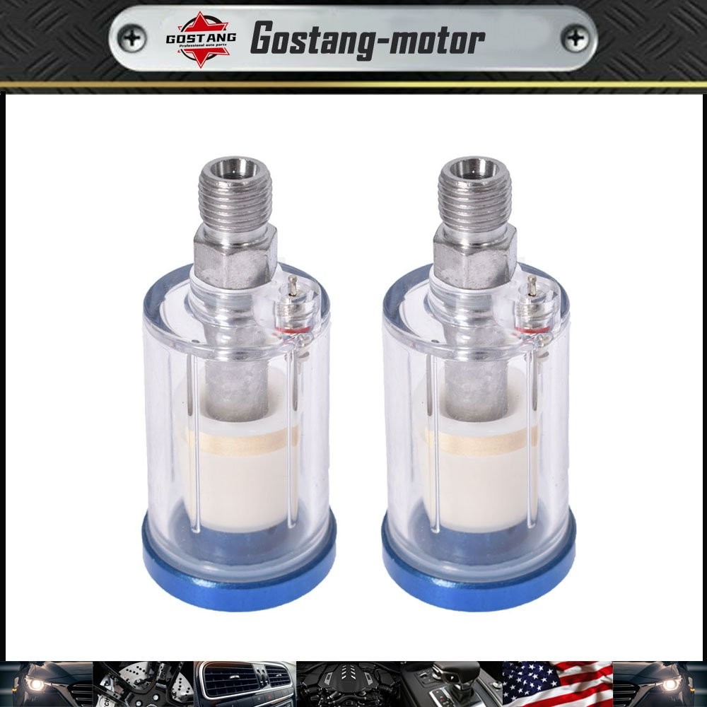 2 In Line Auto Spray Gun Hvlp Air Filter Water And Oil Remover High Quality