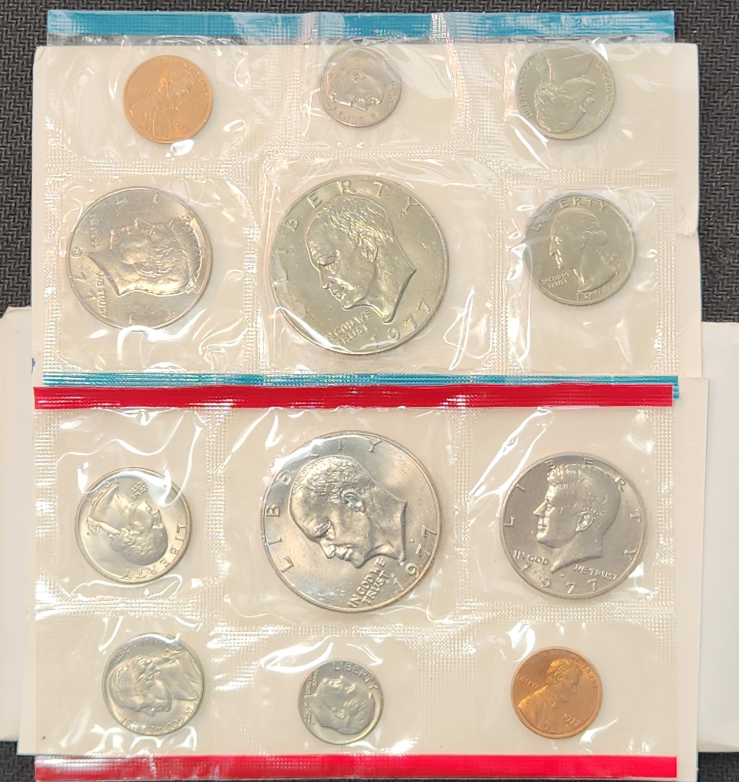 1977 U.S. Mint UncirculatedCoinSet, 12 Coins, Original U.S. Mint Packaging Z77e