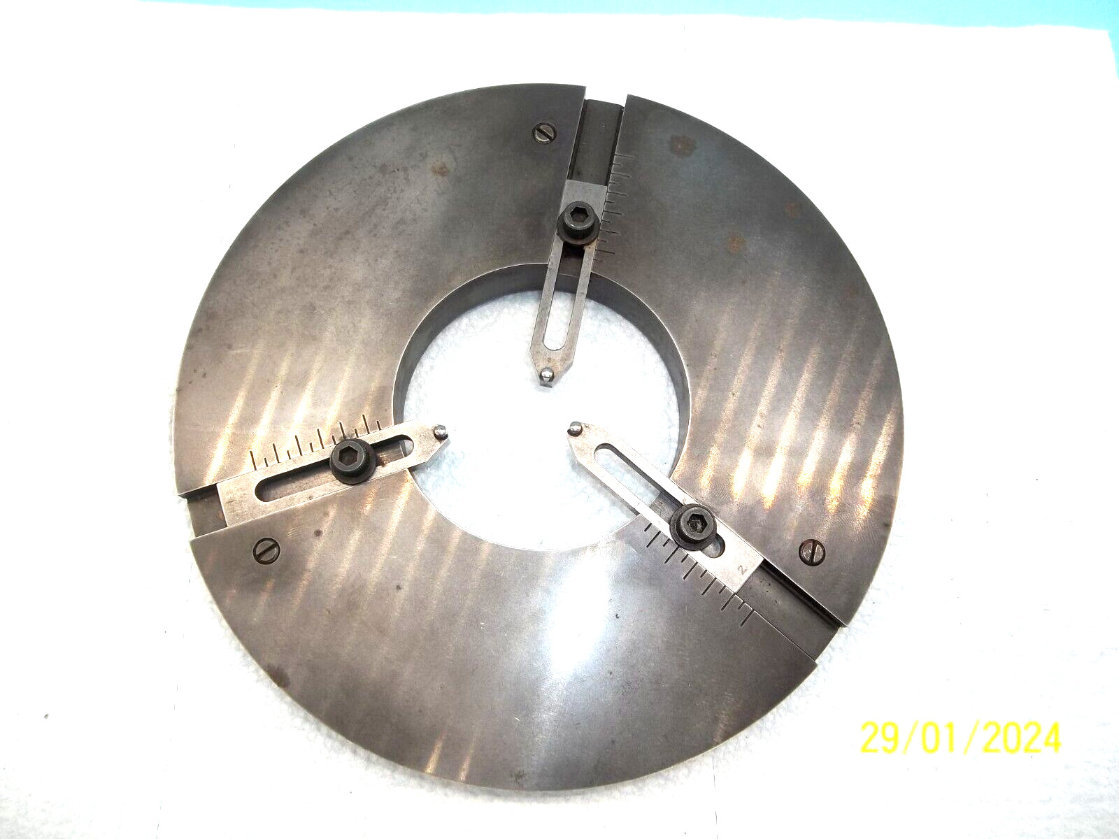 8" Round Metal Inspection Surface Plate (MS-558)