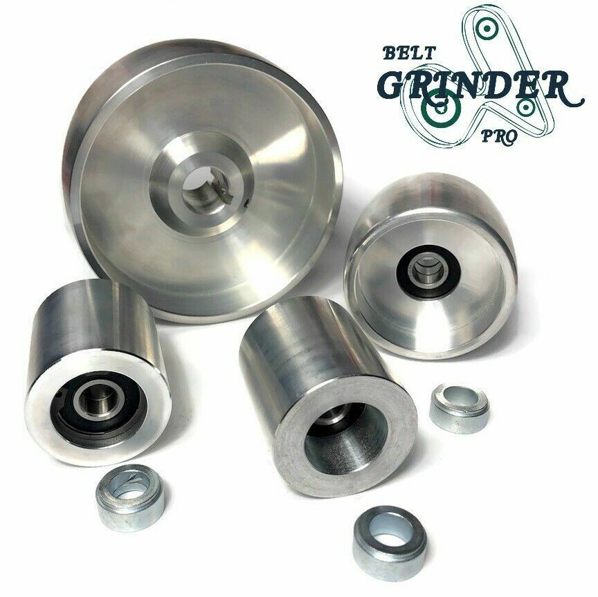 Belt Grinder 2x72 wheel set knife grinder 5" Drive 7/8" bore 3" track 2" Idler