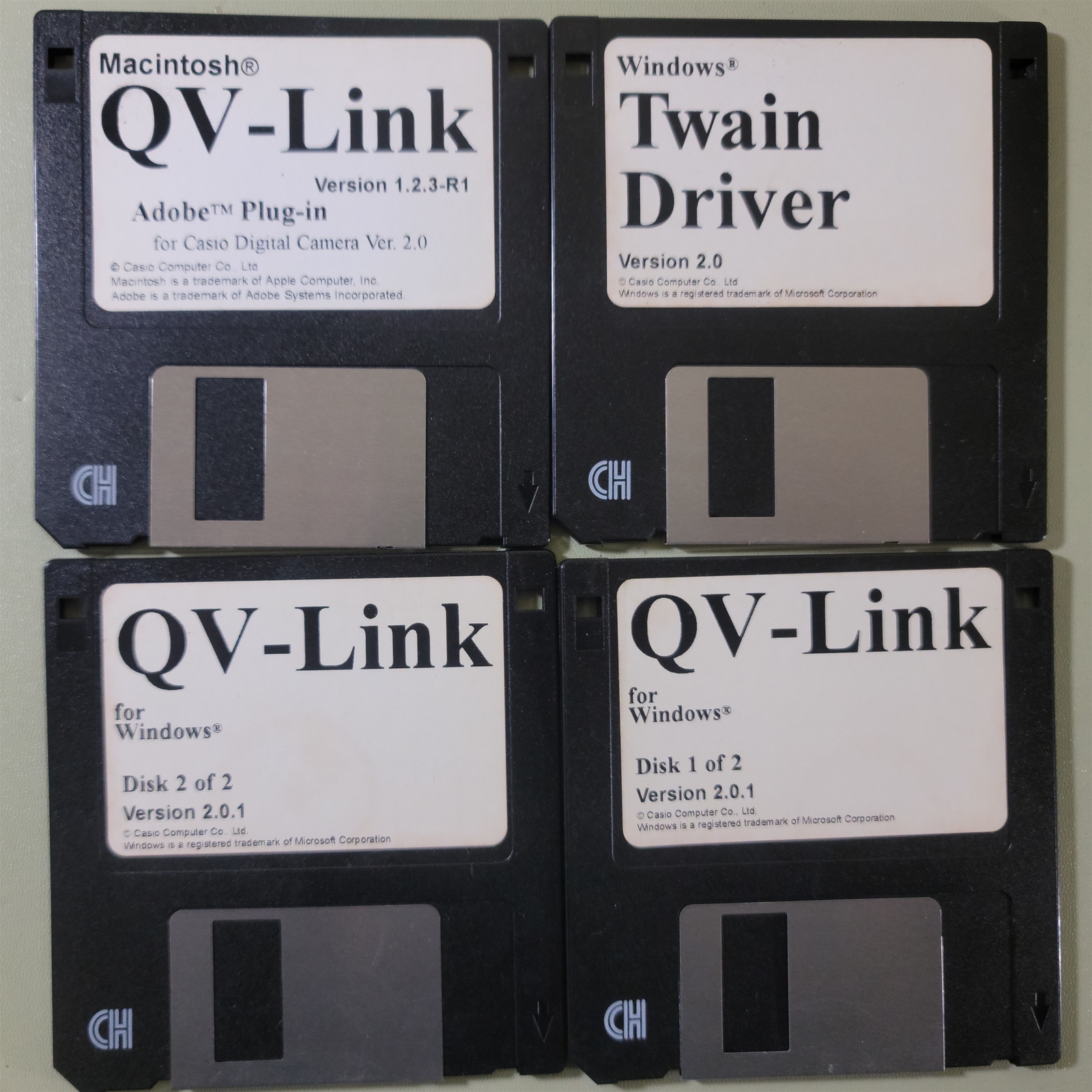 Casio QV-Link - Windows App 2.01 & Twain Driver + Macintosh Adobe Plug-In