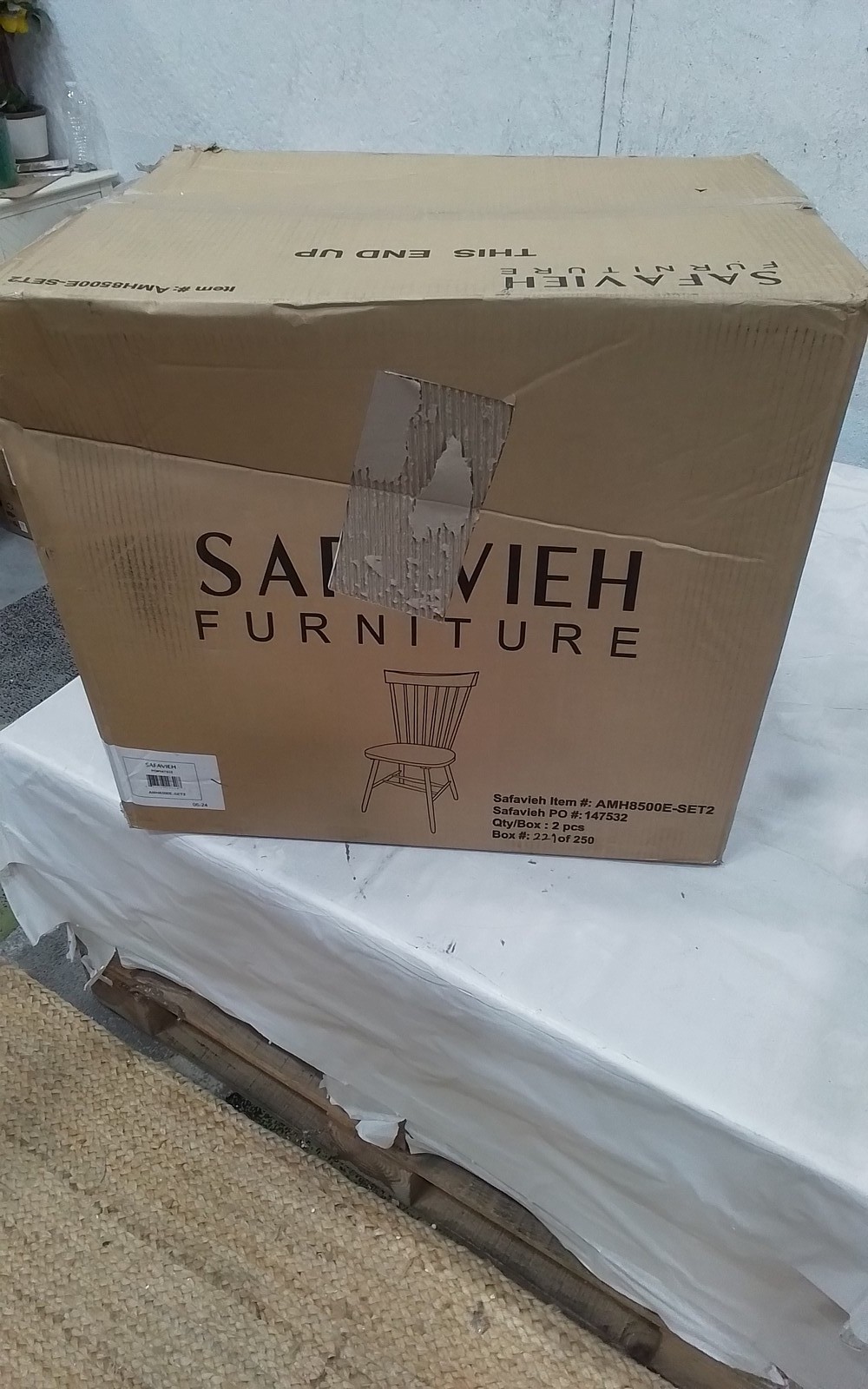 Safavieh PARKER SPINDEL SIDE CHAIR, Reduced Price 2172781367 AMH8500E-SET2