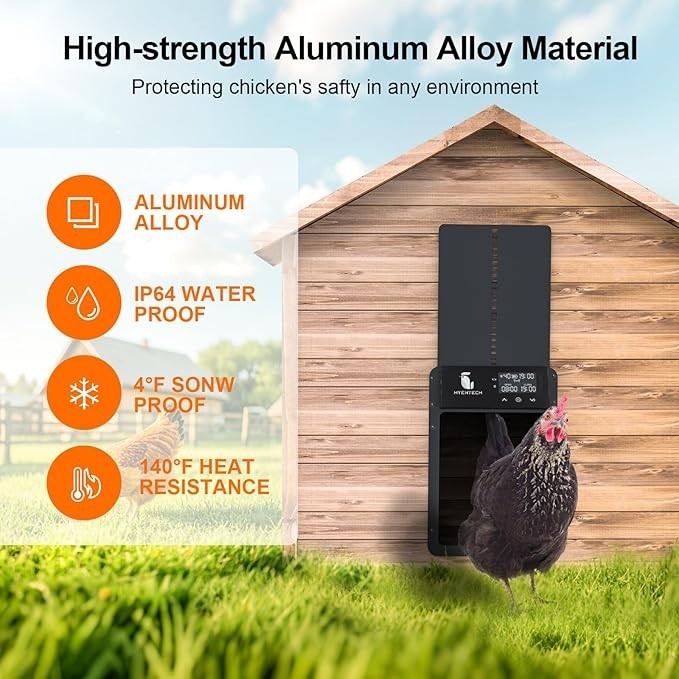 Automatic Chicken Coop Door Solar: Automatic Chicken Door - Solar
