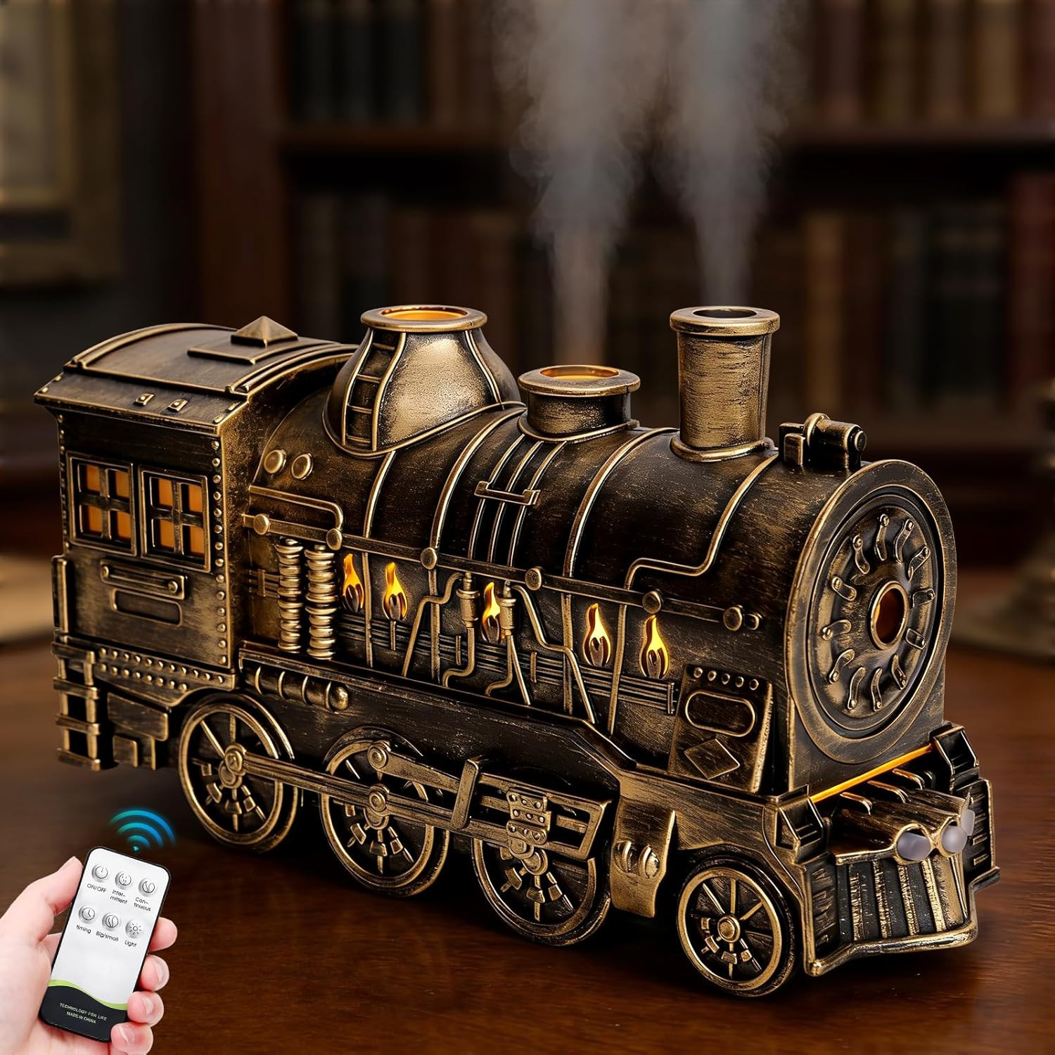 Train Diffusers for Essential Oils with Remote Control, 300ML Creative Lighting