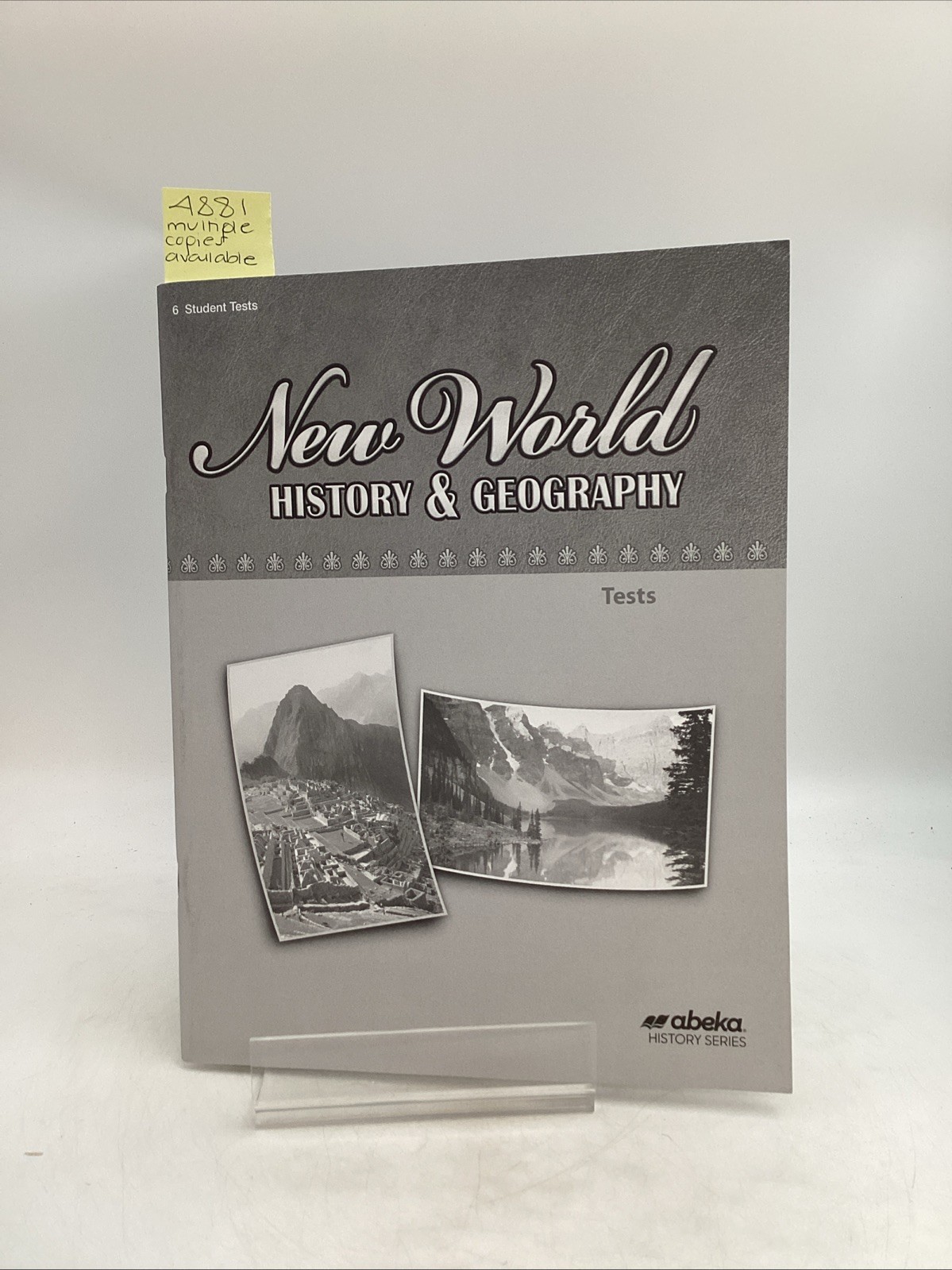 A Beka Abeka New World History & Geography 6 Student Tests Series Pensacola