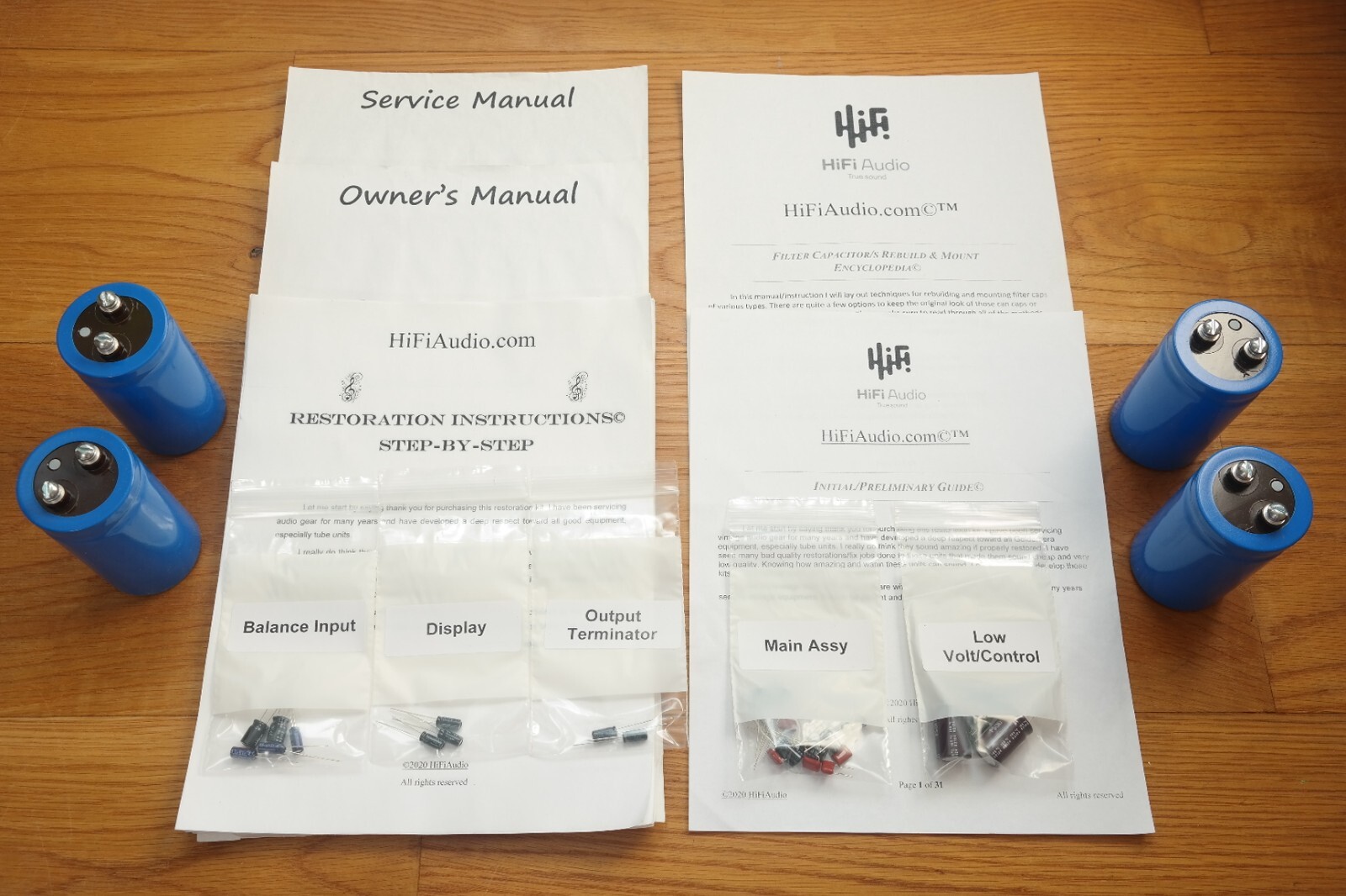 Crown PSA-2 Amplifier Restoration Kit repair upgrade filter capacitor