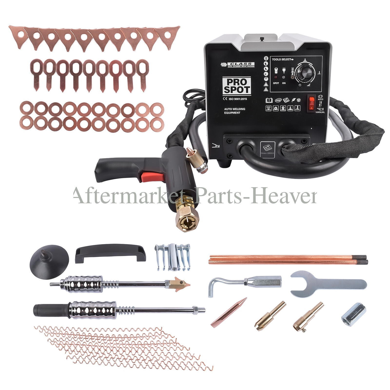 Spot Welder Dent Puller Machine 3800A Car Body Stud Dent Repair Kit 110V 6 Modes
