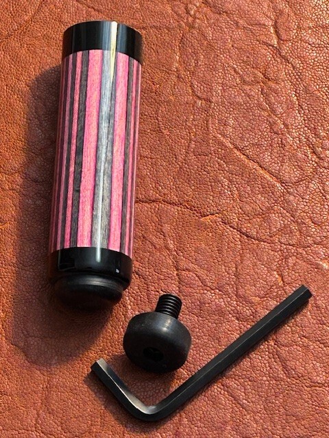Jacoby 4 Inch Pink/Grey Rear Extension for your pool cue.