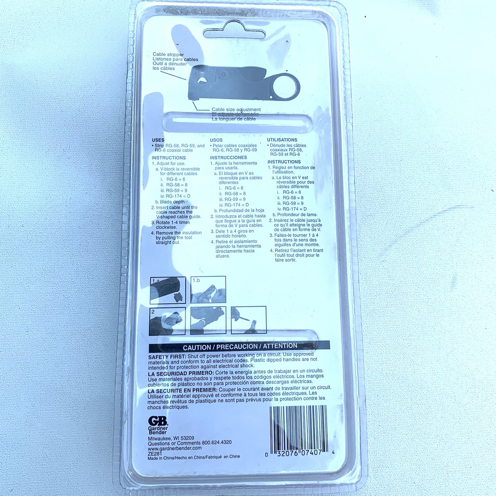 Gardner Bender Se-398 Coax Stripper