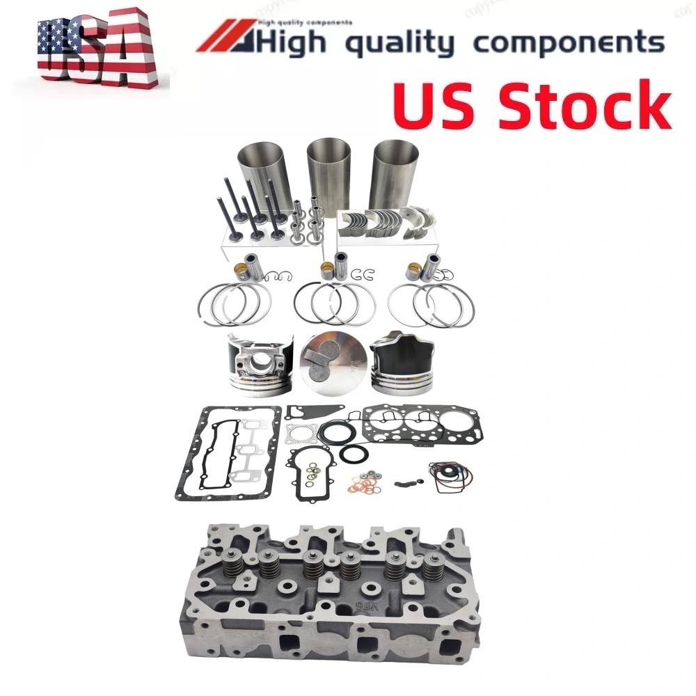 3TNM72 3TNM72-BJLT 3TNM72-GGE Overhaul Kit+cylinder head For Yanmar Engine  US