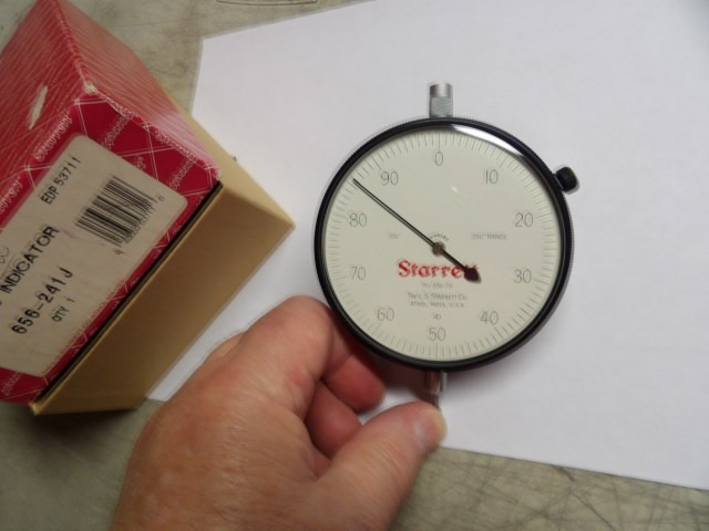 STARRETT #656-241 Dial Indicator - .001" Graduation .250" Range  New