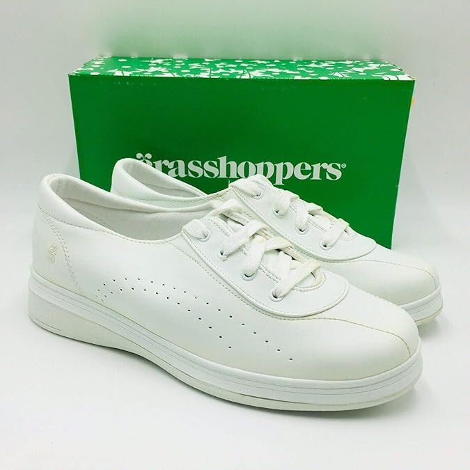 Grasshoppers Women's Avery Fashion Sneaker | White | 8.5 M