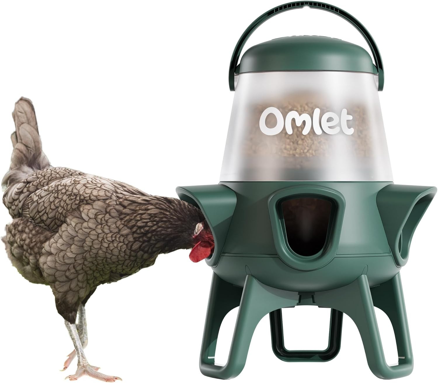 Omlet No Waste Chicken Feeder | No Spill Poultry Feeder | BPA Free 5 Anti-Bul...