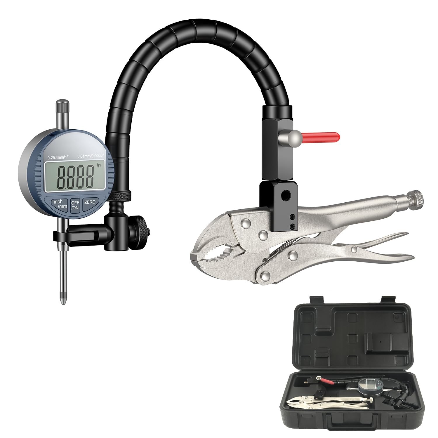 HDLNKAK Premium Disc and Rotor/Ball Joint Digital Gage, 1'' by 0.0005''...