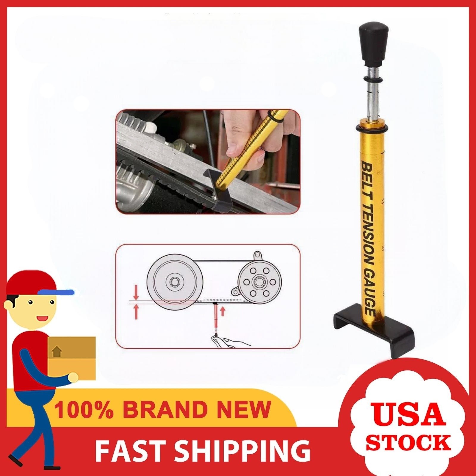 ⬅️Adjustable Belt Tension Gauge Tool For Harley David/son & All Belt Drive Bikes