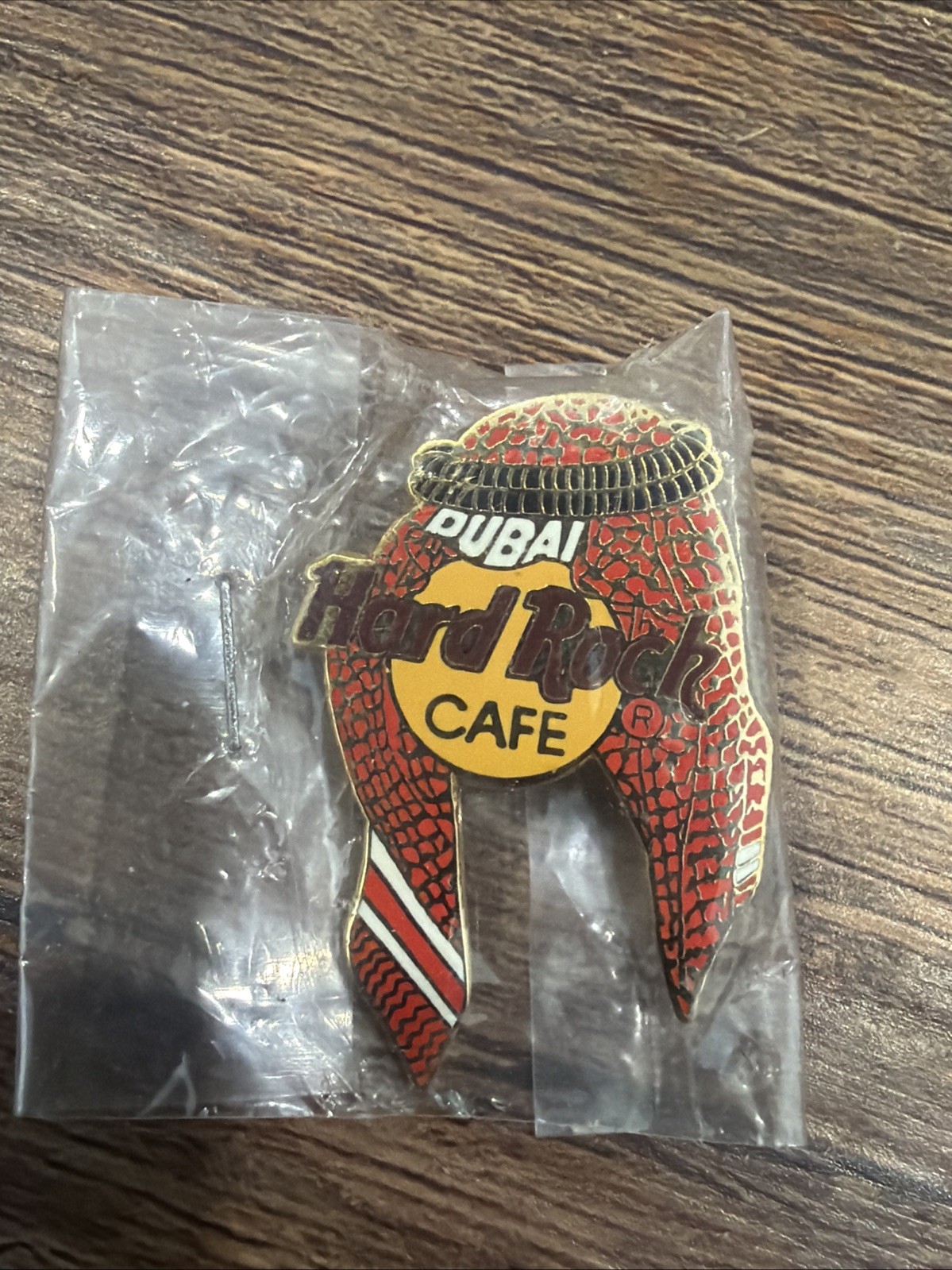 Hard Rock Cafe Dubai Logo Beduin Pin RARE New Sealed Vtg Headdress