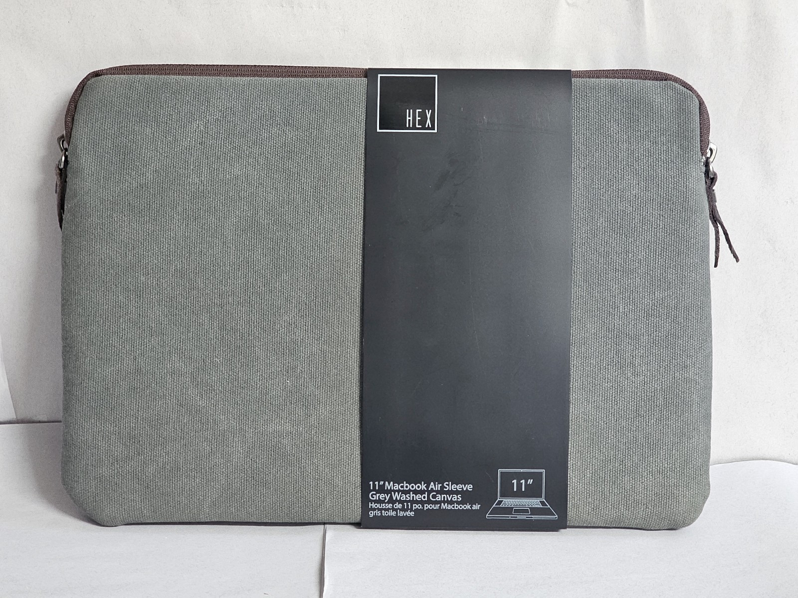 HEX 11" MacBook Air Sleeve - Grey Washed Canvas - New