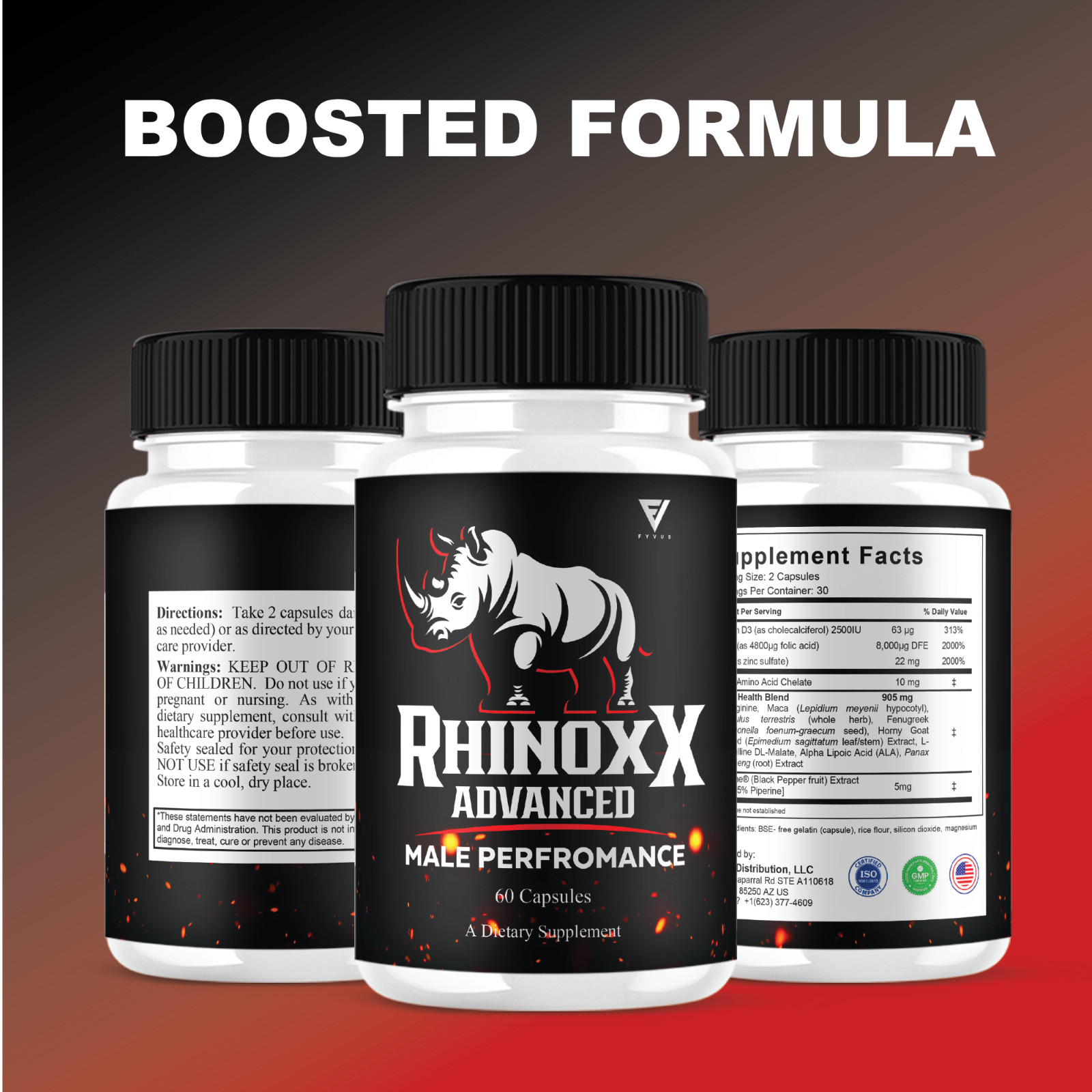 Rhinoxx Advanced Performance, Rhinoxx Energy Capsules (60 Capsules)
