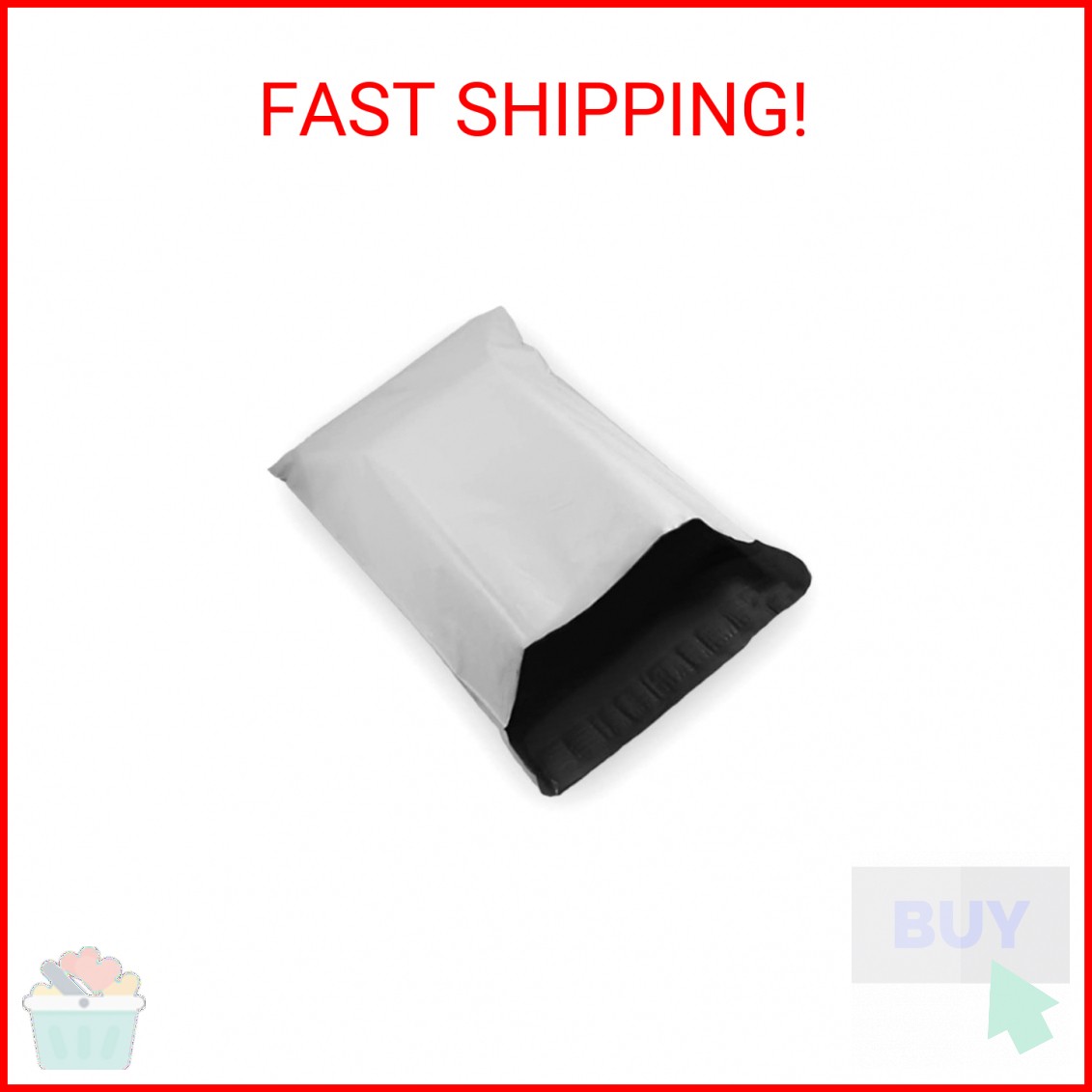 10 EcoSwift 12 x 16 White Large Poly Mailer Size #5 Self Sealing Envelopes Plast