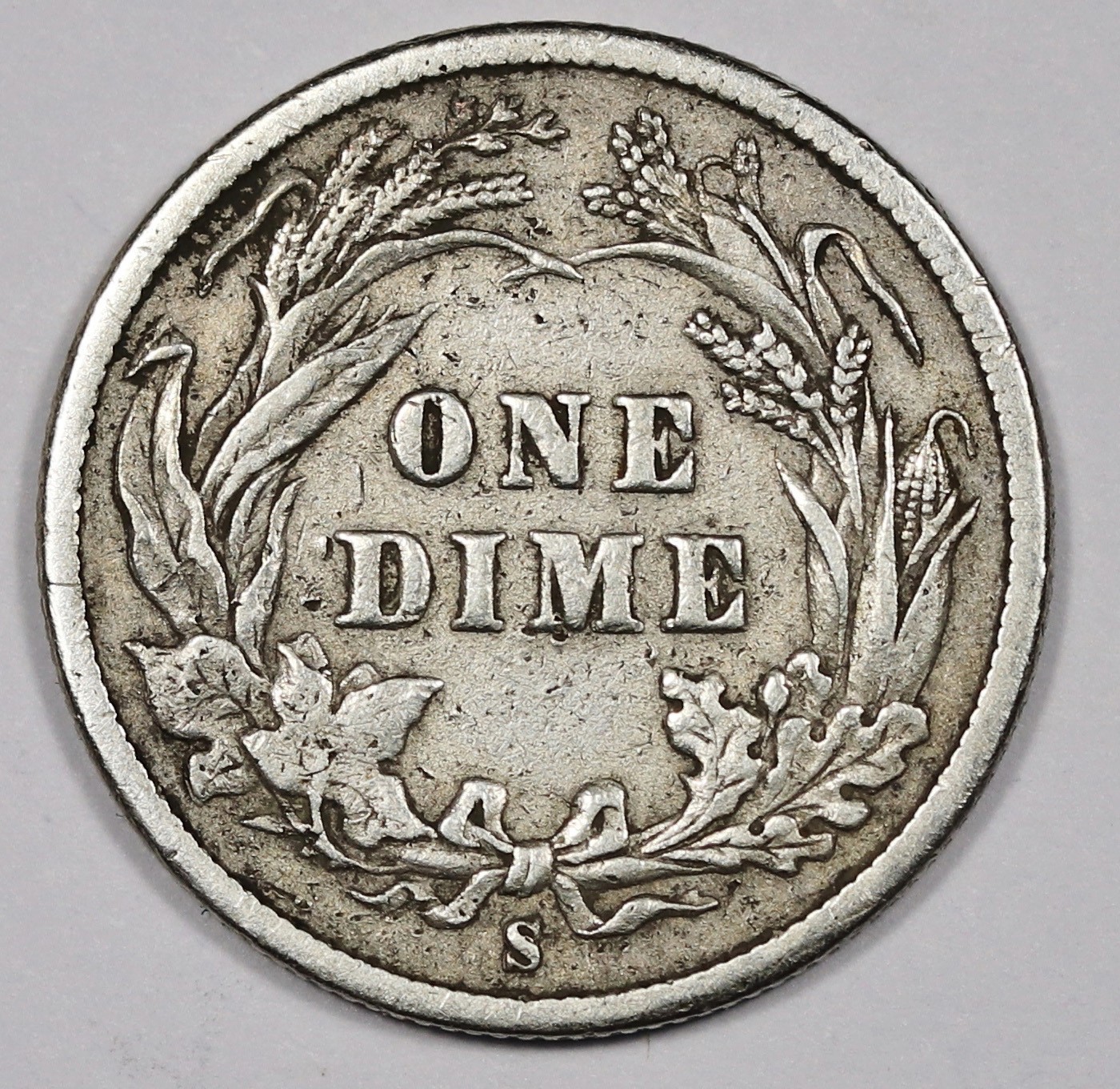 1892-s Barber Dime. VF. 211831