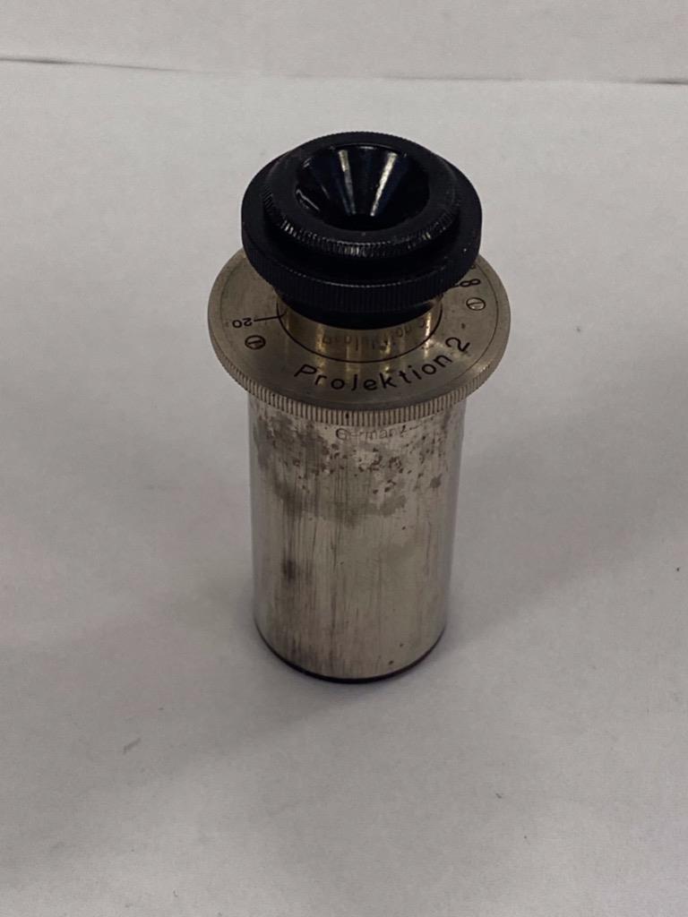 ANTIQUE CARL ZEISS GERMANY PROJECTION 2 MICROSCOPE EYEPIECE- USED.