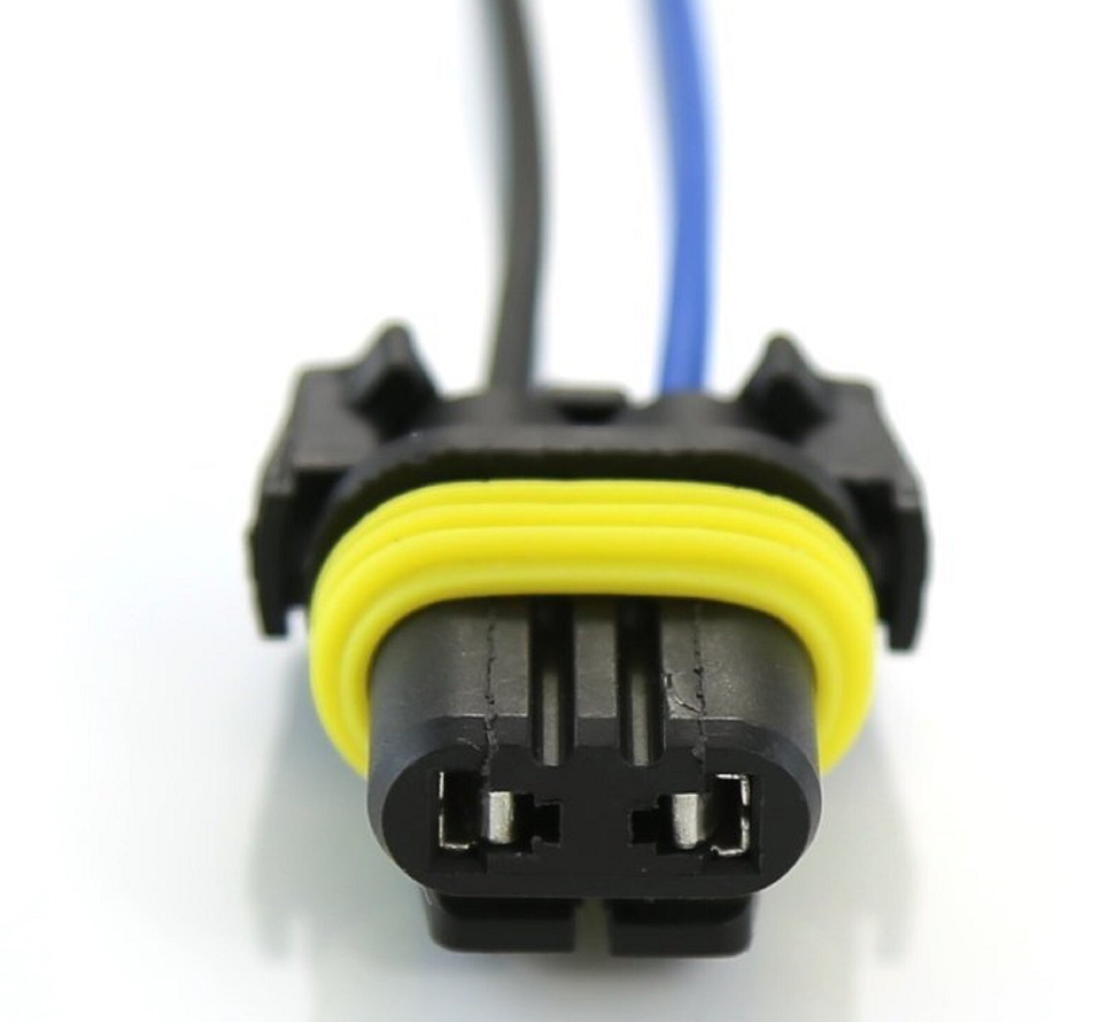 Extension Wire Pigtail Female 9005XS HB3A Two Harness Head Light Bulb Socket Fit