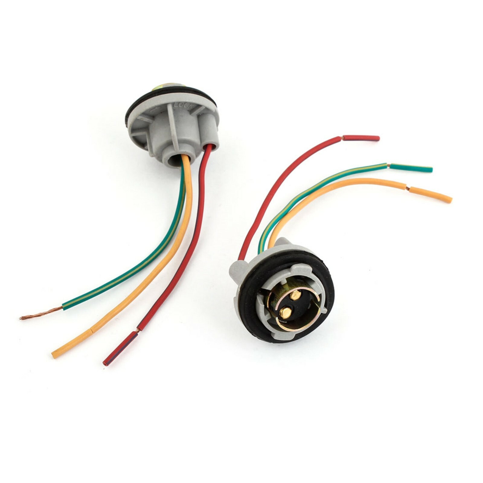 Universal Pigtail Wire Female Socket 1157 U Two Harness Back Up Reverse Lamp OE