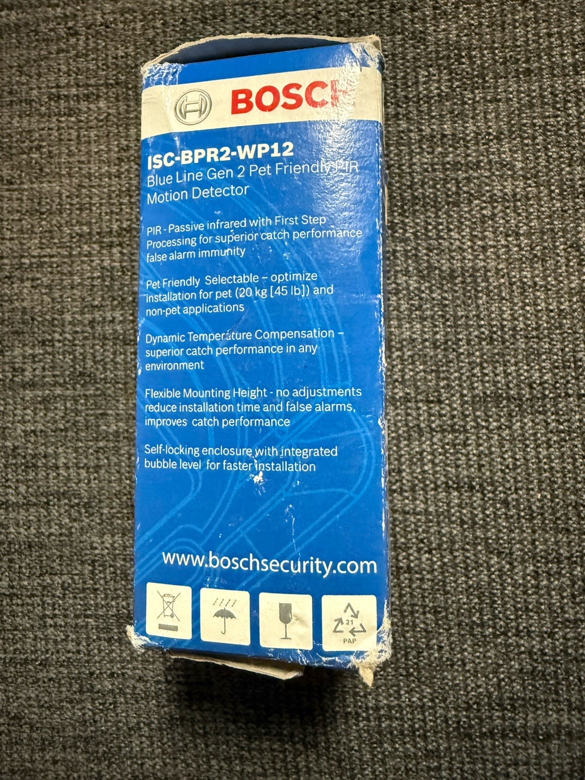 NEW BOSCH ISC-BPR2WP12 BLUE LINE GEN 2 MOTION DETECTOR