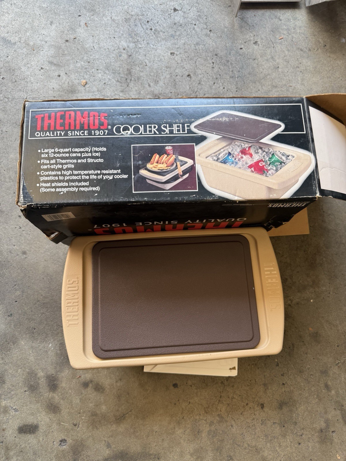 Vintage Thermos Cooler Shelf Old New In Box