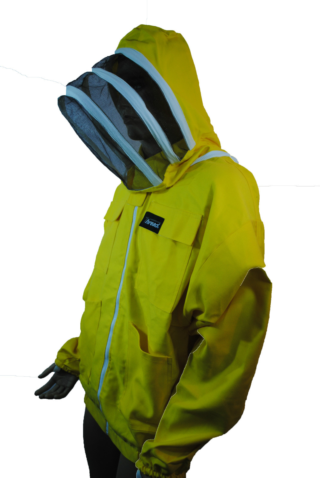 Pro's Choice  Beekeeping Jacket,Yellow Color,100%Cotton withVeil Thread(r)Brand